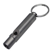 Lightweight Titanium Signal Whistles With Keyring Portable