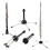 Foldable Flute Stand Base 4-Leg Holder Clarinet Rest Rack 2