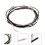 2m 6.5ft (Black and White) Cloth-covered Stranded Pushback 22Awg 1