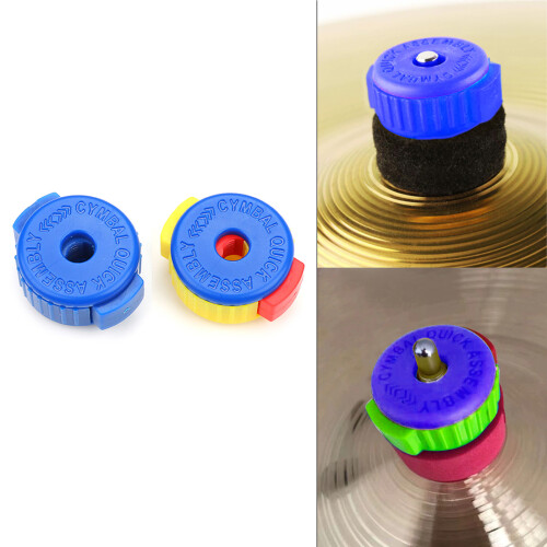 2Pcs Black Plastic Cymbal Nuts 8mm Quick Set Cymbal Nut for 1