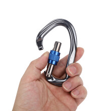 KN-23-7-7 Aluminium D-Form Karabiner Schlüsselanhänger mit 2000 kg Tragfähigkeit