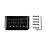 6 String Electric Guitar Bridge with Screws &Wrench Fixed 6