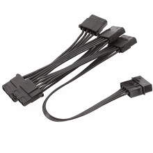 Big 4Pin PC IDE Power Extension Cable 1 to 5 Adapter 18AWG Power
