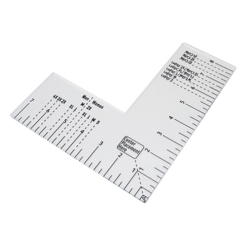 Tshirt Rulers Guide Left Chest Placement Tool T Shirt Rulers