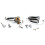 Boat Style 1/4" Loaded Guitar Pickup Output Jacks Plug Socket 7