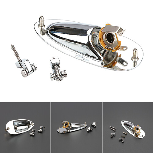Boat Style 1/4" Loaded Guitar Pickup Output Jacks Plug Socket 1
