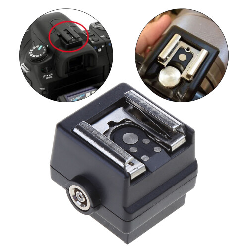 Hot Shoe Adapter Mini Hot Shoe Converter Camera Flash Shoe Mount 1