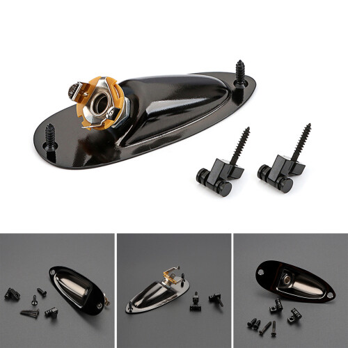 Guitar Pickup Output Jacks Socket Plate with Roller Style Guitar 1