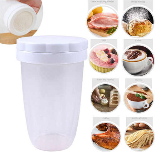 Flour Dispenser Jar Efficient Flour Dredger Powder Sugar Shaker 1