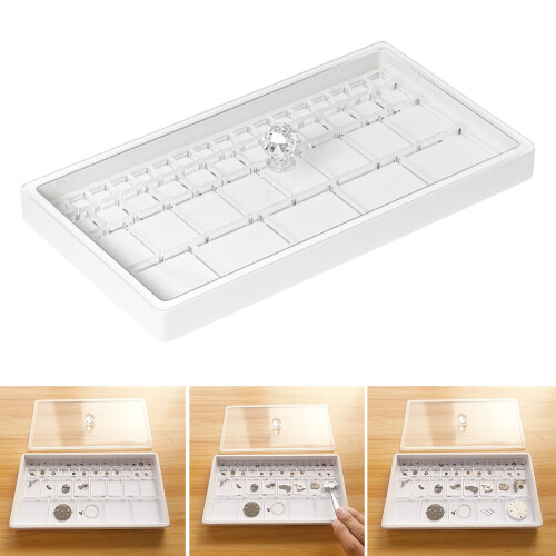 Acrylic Watch Organizer with Multi Functional Dividers Anti Dust 1
