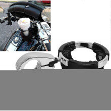 Motorcycle Cup Holder, Universal Drink Holder Fits Handlebar 7/8'' to 1 1/4'', Metal Water Bottle Holder for Motorcycle Scooter