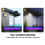 100COB Solar Motion Sensor Wall Lamp Waterproof Garden Security Light Black 7