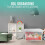 (Default) 80L Storage Boxes With Lids Set of 3, Clear Large Plastic Storage Box With Lid, Strong & BPA Free Stackable Storage Boxes, Multipurpose 3