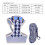 Breathable Polyester Mesh Cat Harness Pettal Pulling Rope M Blue 10