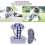 Breathable Polyester Mesh Cat Harness Pettal Pulling Rope M Blue 8