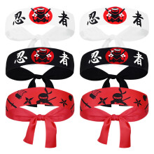 30 Stk. Japanische Stirnbänder Für Männer, Koch, Karate, Sushi Party
