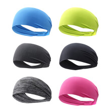 18 stück unisex sport stirnband elastisch yoga laufen fitness gym