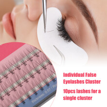 60 Stück 0,07 mm Mink-ähnliche Wimperncluster 10 mm – Natürliche Augenverstärker