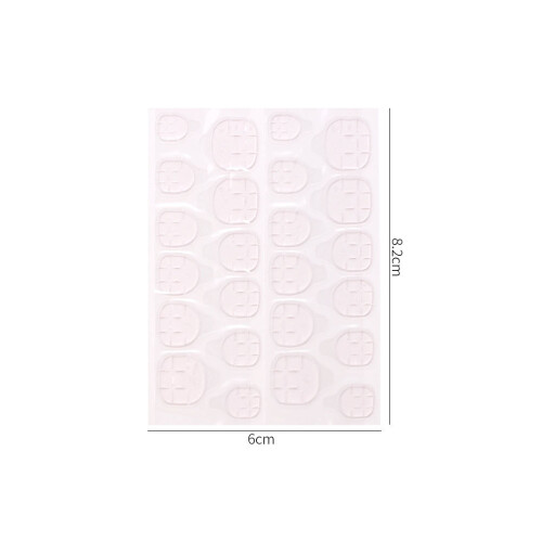 20 transparente rosa -Jelly Klebestreifen, doppelseitig 1