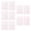 20 transparente rosa -Jelly Klebestreifen, doppelseitig 1