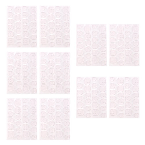 20 transparente rosa -Jelly Klebestreifen, doppelseitig