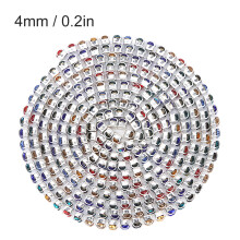 Colorful Artificial Rhinestone Chain Trim 2-4mm DIY Dress Jewelry Decoration