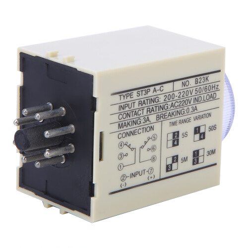 Adjustable Alloy Delay Timer Relay 220V 50/60Hz High Quality 2