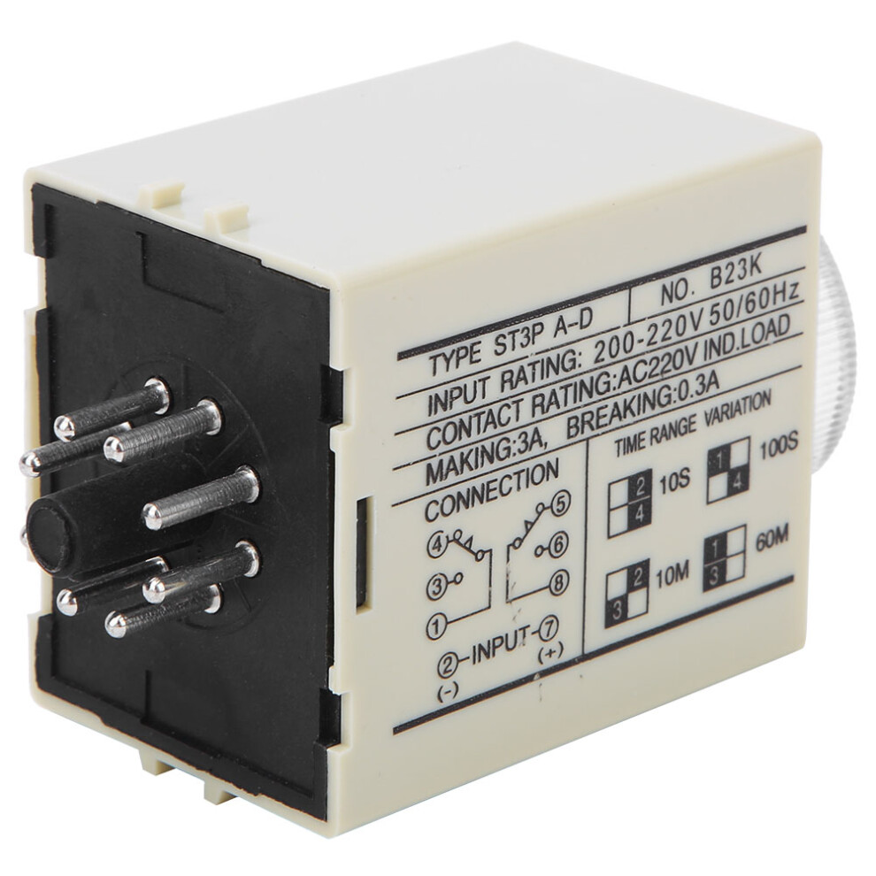 Adjustable Alloy Delay Timer Relay 220V 3A With Led Indicator 8471349318804