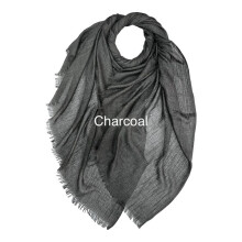 (Charcoal 13#) Cotton Modal Original Scarf/Hijab Plain Cotton