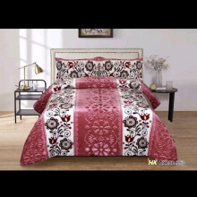 (Pink) Luxury Sherpa King Size Bed Set with Fleece Lined Comforter and 2 Pillow Cases