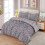 (grey flower, KING) Luxury Microfiber Complete Bedding Sets for Single, Double, and King Sizes - 14 Designs Available 1