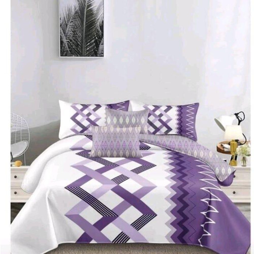 (grey flower, KING) Luxury Microfiber Complete Bedding Sets for Single, Double, and King Sizes - 14 Designs Available 1
