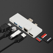 Aluminiumlegierung 6-in-1-Dockingstation für Microsoft Pro 4/5/6 Erweiterungsdock