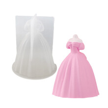 Elegant Wedding Dress Craft Mold DIY Crystal Drop Glue Ornaments