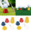 2set Different Heights Golf Tees Golf Winter Rubber Tees with 2