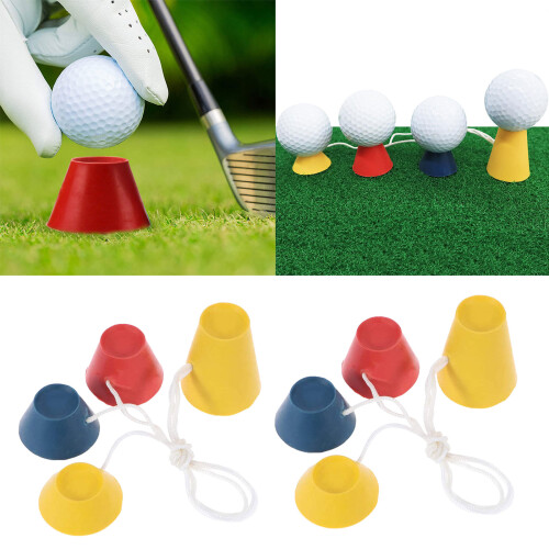 2set Different Heights Golf Tees Golf Winter Rubber Tees with 1