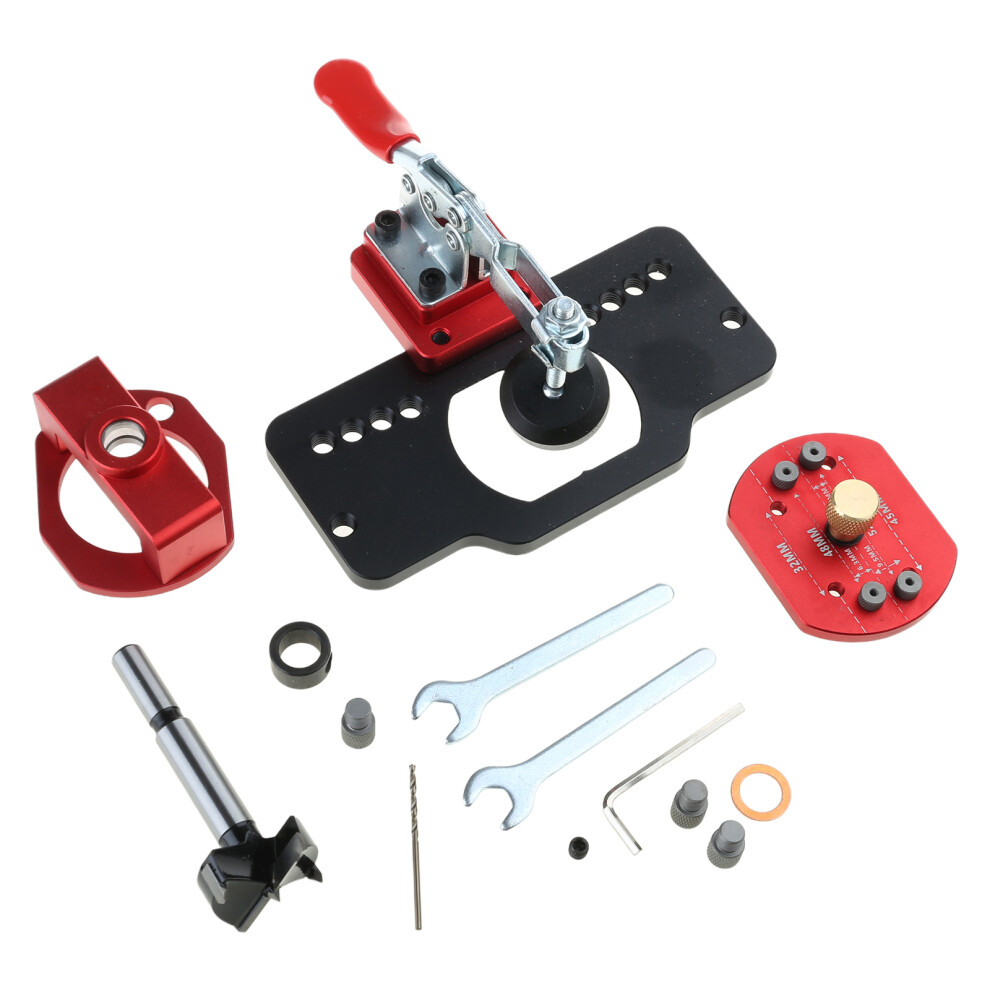 35Mm Concealed Hinge Boring Jig, Aluminum Alloy Drilling Guide 7751000069841