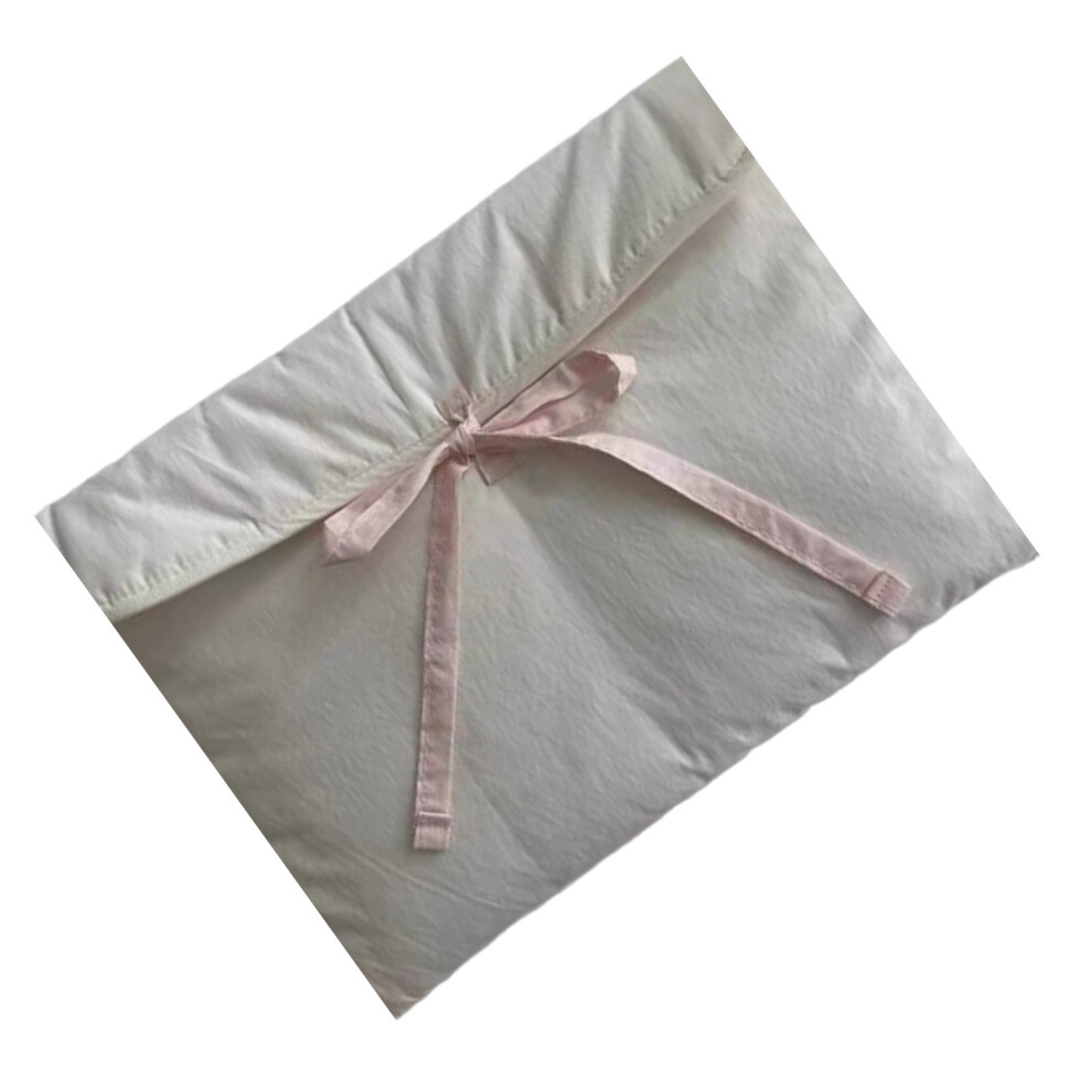 Women's Pink Bow Laptop Bag Document Computer Bag For Portable Portfolio