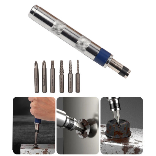 Heavy Duty 1/4" Drive Impact Driver Set Suitable for Mechanics 1