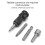 Impact Adapter Square Socket Adapter 1/4" Hex Shank to 1/2" 4