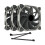 3Pcs 120mm Computer Fan Coolers PWM 4PIN PC Computer Cooling 1