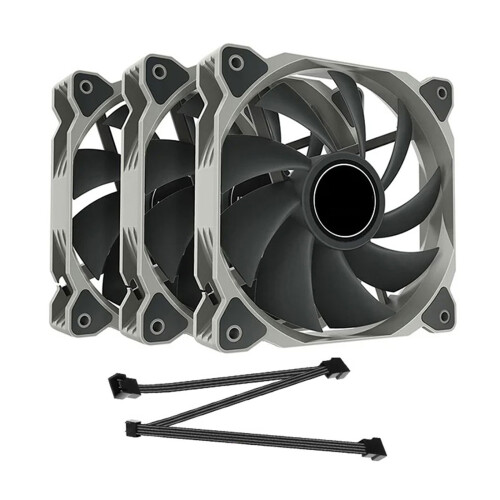 3Pcs 120mm Computer Fan Coolers PWM 4PIN PC Computer Cooling