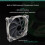 3Pcs 120mm Computer Fan Coolers PWM 4PIN PC Computer Cooling 6