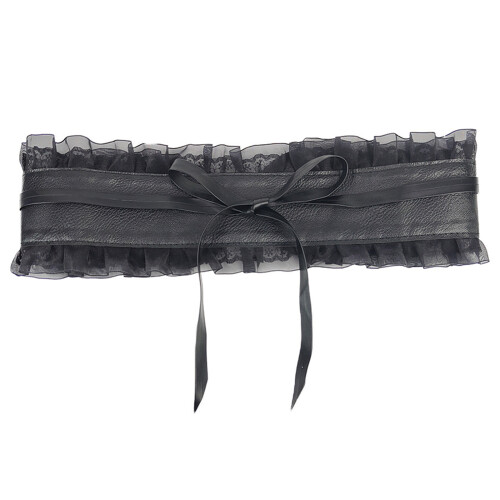 Women Stretch Belt Black Versatile Sexy Under Bust Corset