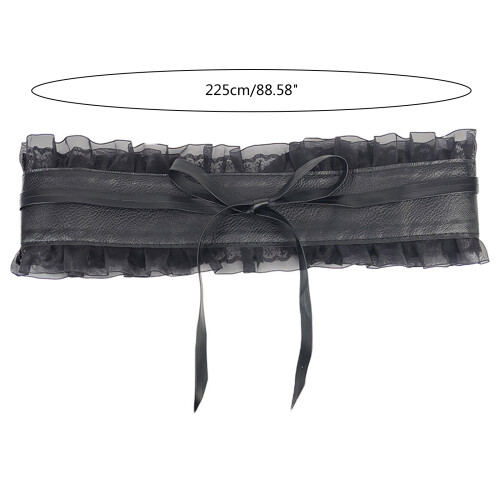 Women Stretch Belt Black Versatile Sexy Under Bust Corset 2