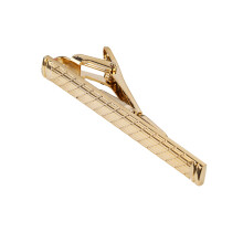 Tie Clip for Men Classical Brass Golden Necktie Clasp Tie Bar