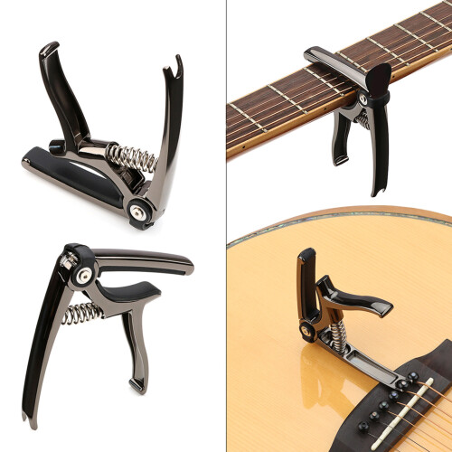 4 in 1 Guitar Capo with Pin Puller, String Cutter Design for 6 1