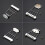6-String Electric Guitar Trapeze Tailpiece Guitar Replacement 4