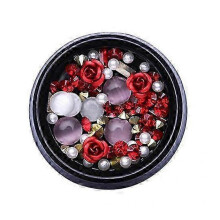 (#1) DIY Hollow Glitter Rhinestones Nail Art Sequins Patch Mixed Manicure Decoration 2025
