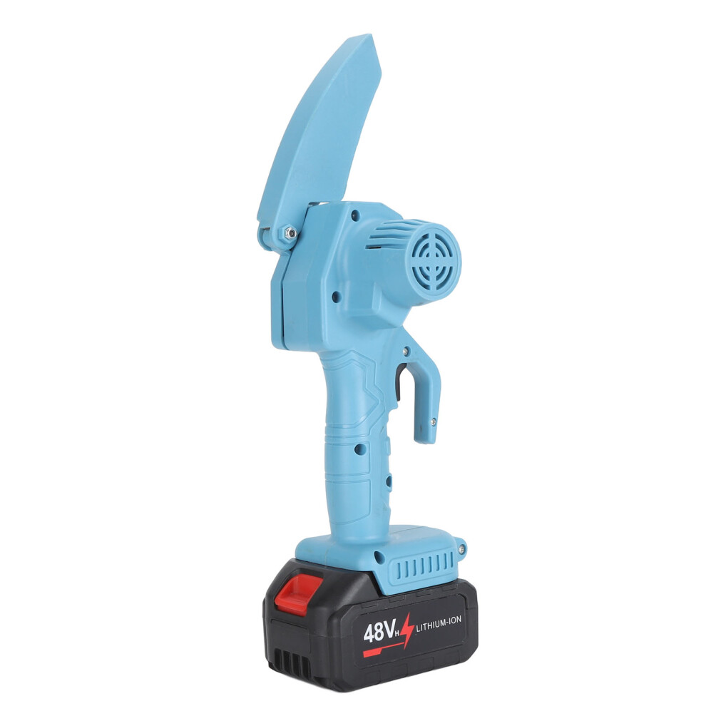 4 Inch Cordless Mini Chainsaw, 12000mAh, Blue, Portable Electric-image-OPC-PKG2DKW-NEW